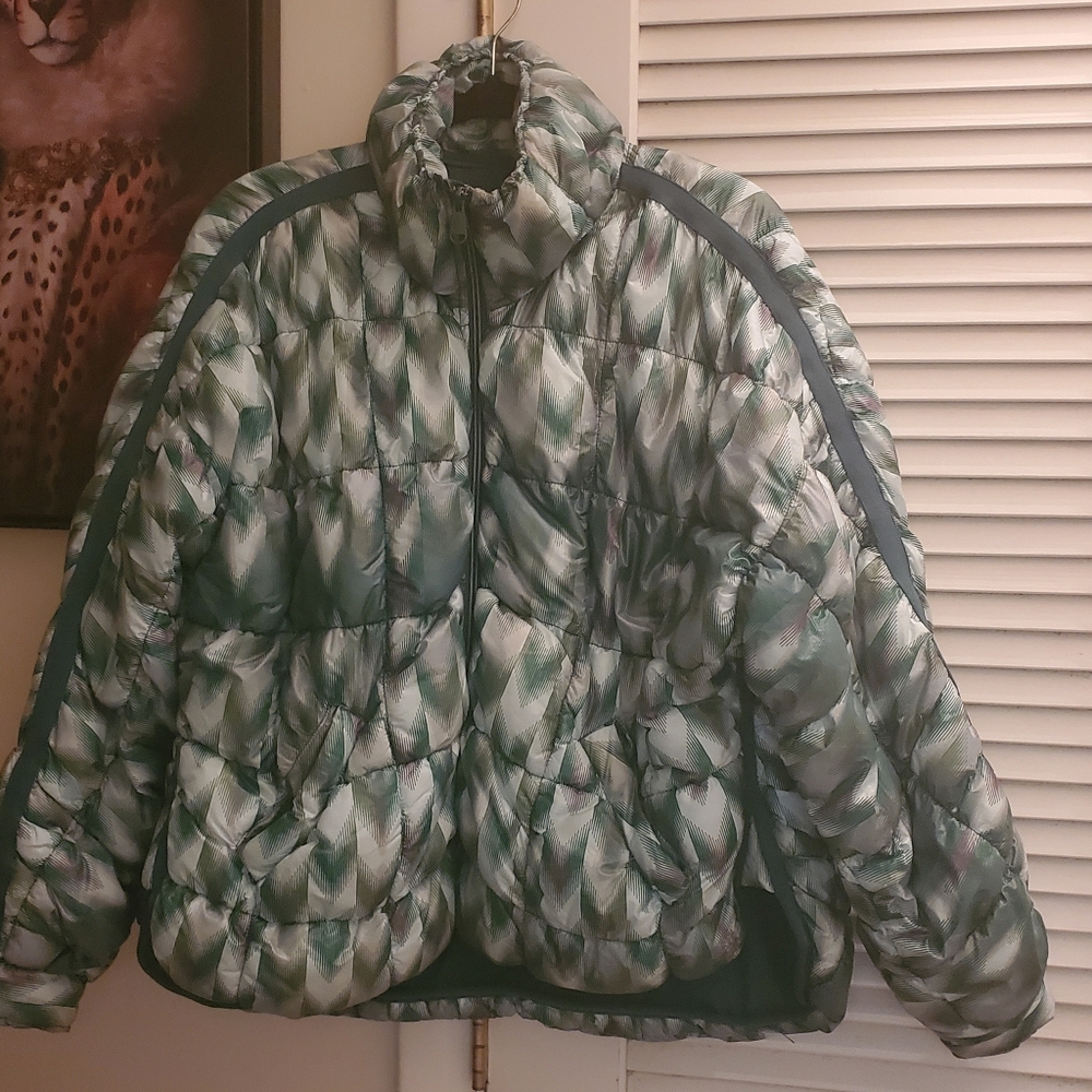 XS Free People Pippa Packable Puffer Jacket Green